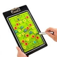 thumbnail image 2 of El tablero de estrategia de fútbol del entrenador de fútbol de cuero artificial del portapapeles del entrenador de fútbol está equipado con piezas de ajedrez y rotuladores., 2 of 6