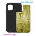 thumbnail image 2 of DistinctInk Custom SKIN / DECAL compatible with OtterBox Defender for iPhone 11 (6.1" Screen) - Yellow Weathered Wood Grain Print - Printed Wood Grain Image, 2 of 5