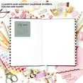 thumbnail image 3 of Boho Colors Small Month Planner Labels Mini Square 2025 Calendar Journaling 36 Month 4 Note Pack, 3 of 5