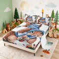 thumbnail image 2 of Erosebridal Squirrel Queen Sheets for Boys Girls, Cozy Winter Queen Sheet Sets, 4-Piece 1 Flat Sheet 1 Fitted Sheet and 2 Pillowcases, 2 of 6