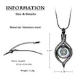 thumbnail image 2 of Personlized Cremation Jewelry Crystal Urn Necklace for Ashes for Women Men Keepsake Memories Urn Pendant for Human Pet Ashes, 2 of 6