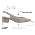 thumbnail image 5 of Journee Collection Womens Sylvia Wide Width Sling Back Covered Block Heel Pumps, 5 of 7