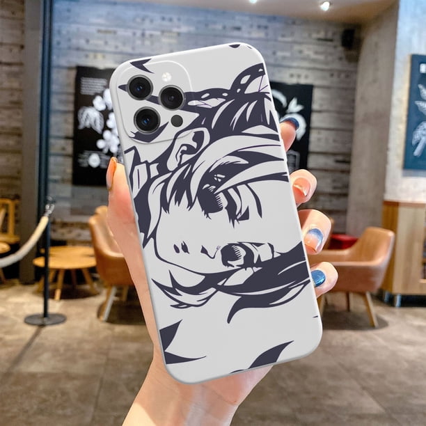 Funda de silicona suave para teléfono móvil, carcasa de Color de Demon Slayer para Iphone 14 Plus Pro Max Voor 13 12 11 XS XR X 7 8 SE20 12Mini qiuyongmign unisex