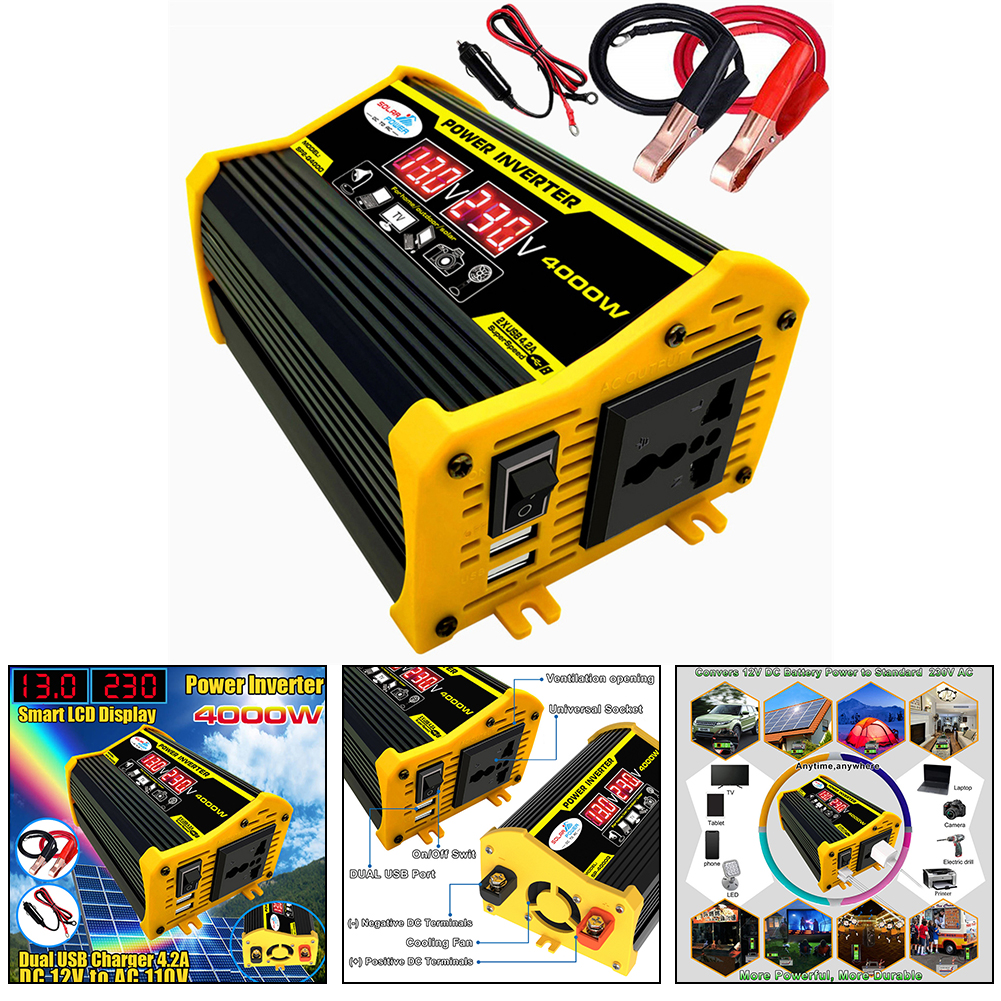 DABAILUN 4000W 220V Solar Panel Kit Complete Solar Power Generator Home Grid System DC12-AC220V