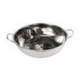 thumbnail image 4 of Elodie Stainless Steel Divided Hot Pot Cooking Pot 3 Favor Easy to Clean Chinese Multifunctional for Home Camping Restaurant Kitchen 36cm, 4 of 8