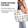 thumbnail image 2 of Fotbe Hello Summer Cat Bolsa Tote Estética de Lona con Estampado para Mujer - Bolsa Reutilizable de Hombro Casual para Vacaciones, Compras, Trabajo y Gimnasio, 2 of 8