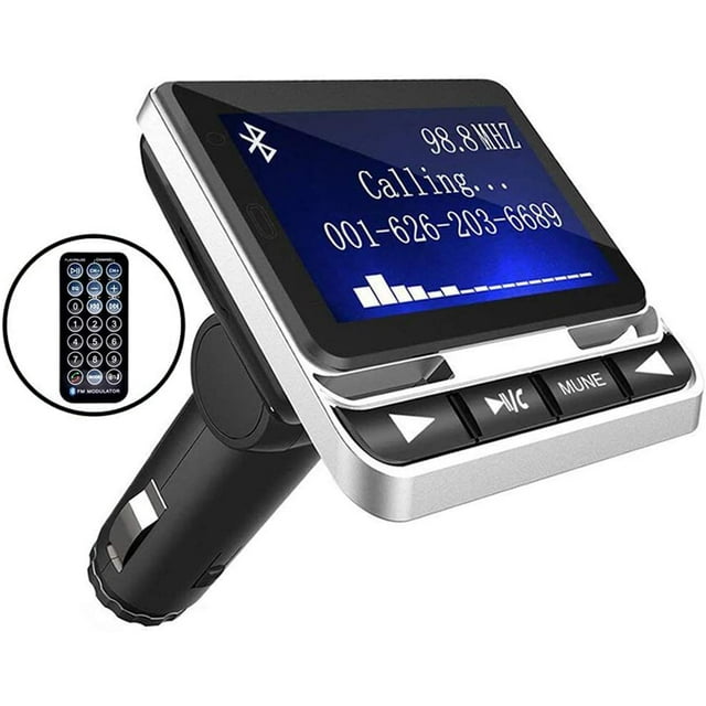 Car Bluetooth FM Transmitter, Bluetooth Car Adapter, Wireless Car Stereo Radio Adapter, Car Kit, Hands-free Call