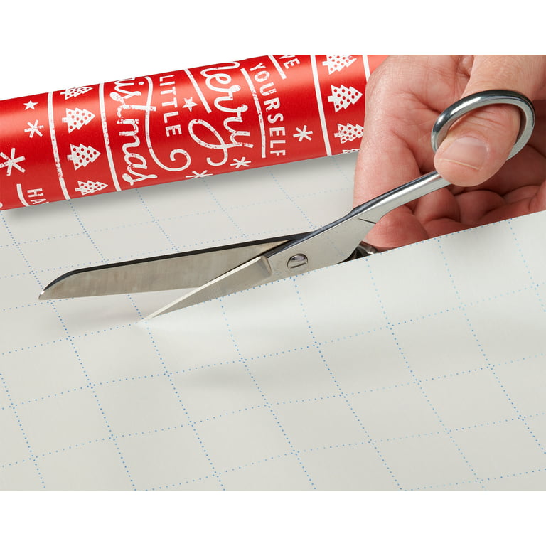 Christmas Wrapping Paper Ensemble With Bows And Gift Tags, Red, Black And  White, Plaid, Script, Reindeer And Snowflakes, 41-Count