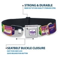 thumbnail image 4 of Disney Pet Collar, Dog Collar Metal Seatbelt Buckle, The Proud Family Proud Snacks Logo Blocks Multi Color, 11 to 16.5 Inches 1.0 Inch Wide, 4 of 8