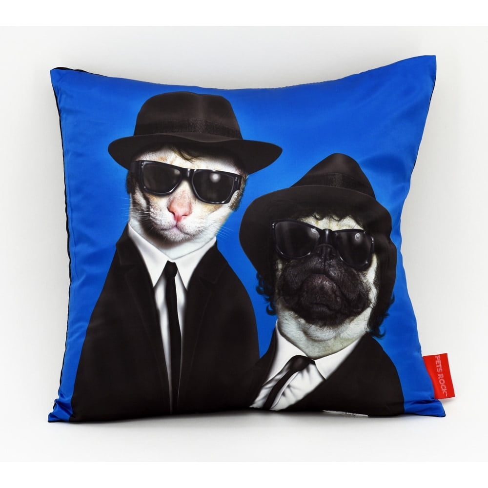 Empire Art Direct Pets Rock Brain Decorative Throw Pillow 18 in x 18 in Walmart