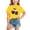 R107-Yellow, variant on RMGVDSD Girls T Shirts Summer Fashion Graphic T-Shirt Short Sleeve Crewneck Tops Loose Casual Tees Shirts for Kids 10-12 Years