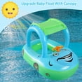 thumbnail image 4 of Baby Inflatable Pool Float with Sun Protection ，Car Shaped Babies Swim Float Boat for Toddler Infant Swim Ring Pool Spring Floaties Summer Beach Outdoor Play Fit 6-36Months, 4 of 7