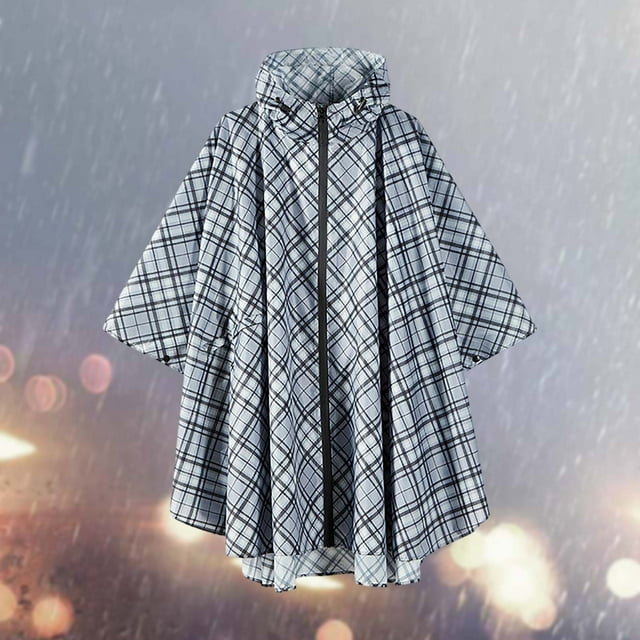 Poncho de Pluie Cape Extérieure pour Randonnée et Cyclisme Imperméable Léger pour Diverses Activités Extérieures