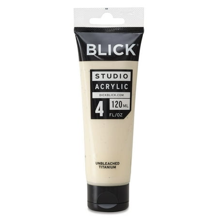 - Blick Studio Acrylics - Unbleached Titanium, 4 oz tube