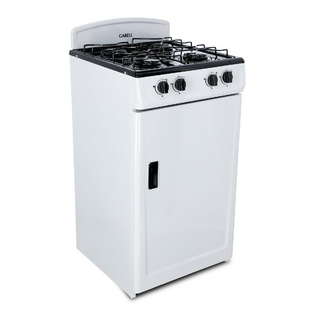 Estufa Parrilla de Gas Garell 4 Quemadores 20 Pulgadas Blanca PG4Q-B