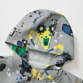 thumbnail image 5 of FYMNSI Toddler Boys Hooded Jacket Windbreaker Lightweight Zip up Hoodies Outwear Cartoon Fall Clothes for Kids 12-18M Gray, 5 of 9