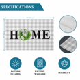 thumbnail image 6 of Rustic Home Placemats Set of 4, Green Eucalyptus Leaves Wreath Wooden Plaid Placemats for Dining Table, Place Mats for Kitchen Tabletop, Waterproof Wipeable Dining Table Mats Set, 6 of 9