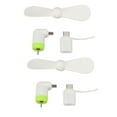 thumbnail image 2 of 2 In 1 Phone Fan, Mini Phone Fan Gentle Breeze White Low Noise Safe TPE Metal With Type C Interface For Travel, 2 of 8