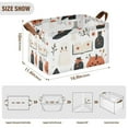 thumbnail image 7 of Yayeee Foldable Storage Basket for Shelves with Handles Waterproof Cloth Bins, Cartoon Halloween Ghosts, 7 of 7