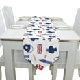 thumbnail image 4 of EREHome UK London Union Jack Table Runner 13x70 Inches White Table Top Decoration, 4 of 5