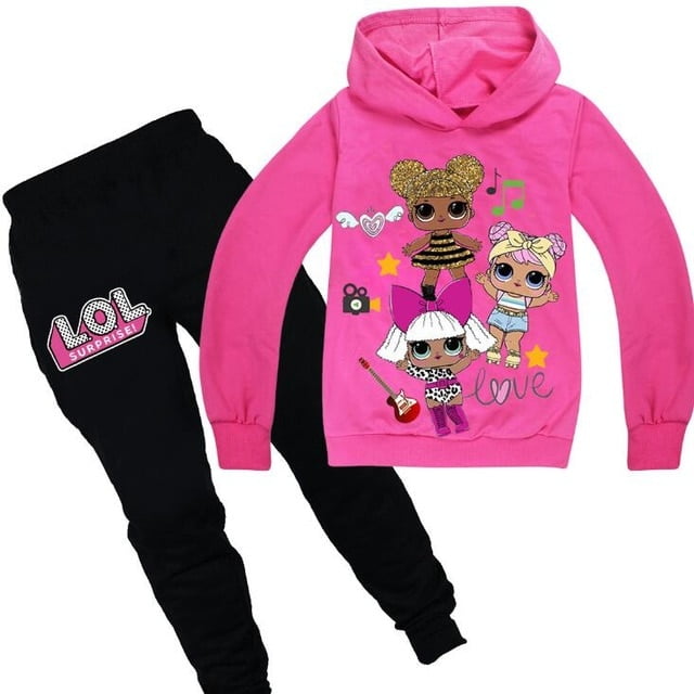 L-O-L Sur-Prise Girl Kids Hoodie Sweater and Sweatpants Tracksuit Sets for  Boys Girls Fashion Sweatshirt Set for Child | Walmart Canada