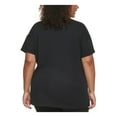 thumbnail image 2 of DKNY Sport Womens Plus Crewneck Cotton T-Shirt, 2 of 4