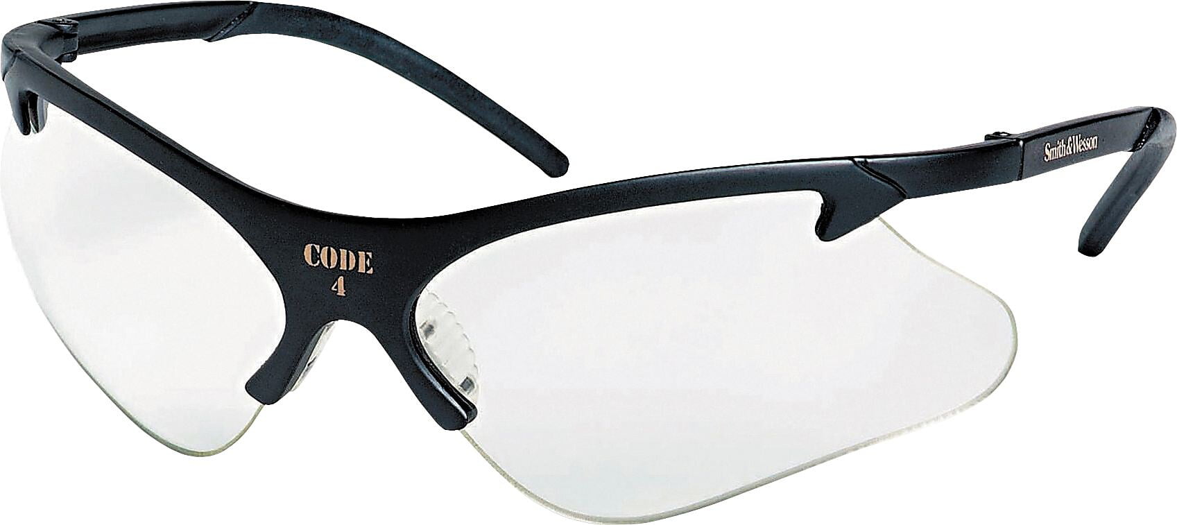 Smith & Wesson Code 4 Safety Glasses with Clear Lenses ANSI Z87 