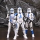 thumbnail image 5 of Star Wars Legión 501 ARF ARC Trooper Jesse Hardcase Comandante Bane Denal Tup Dogma 6 "Figura de acción Fase 2 Rex Team Clone Toy, 5 of 5
