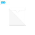 thumbnail image 3 of Unique Bargains 4' x 4' Self Adhesive Index Card Pockets Plastic Label Holder Sticky Pocket Sleeves, Clear 30 Pack, 3 of 6