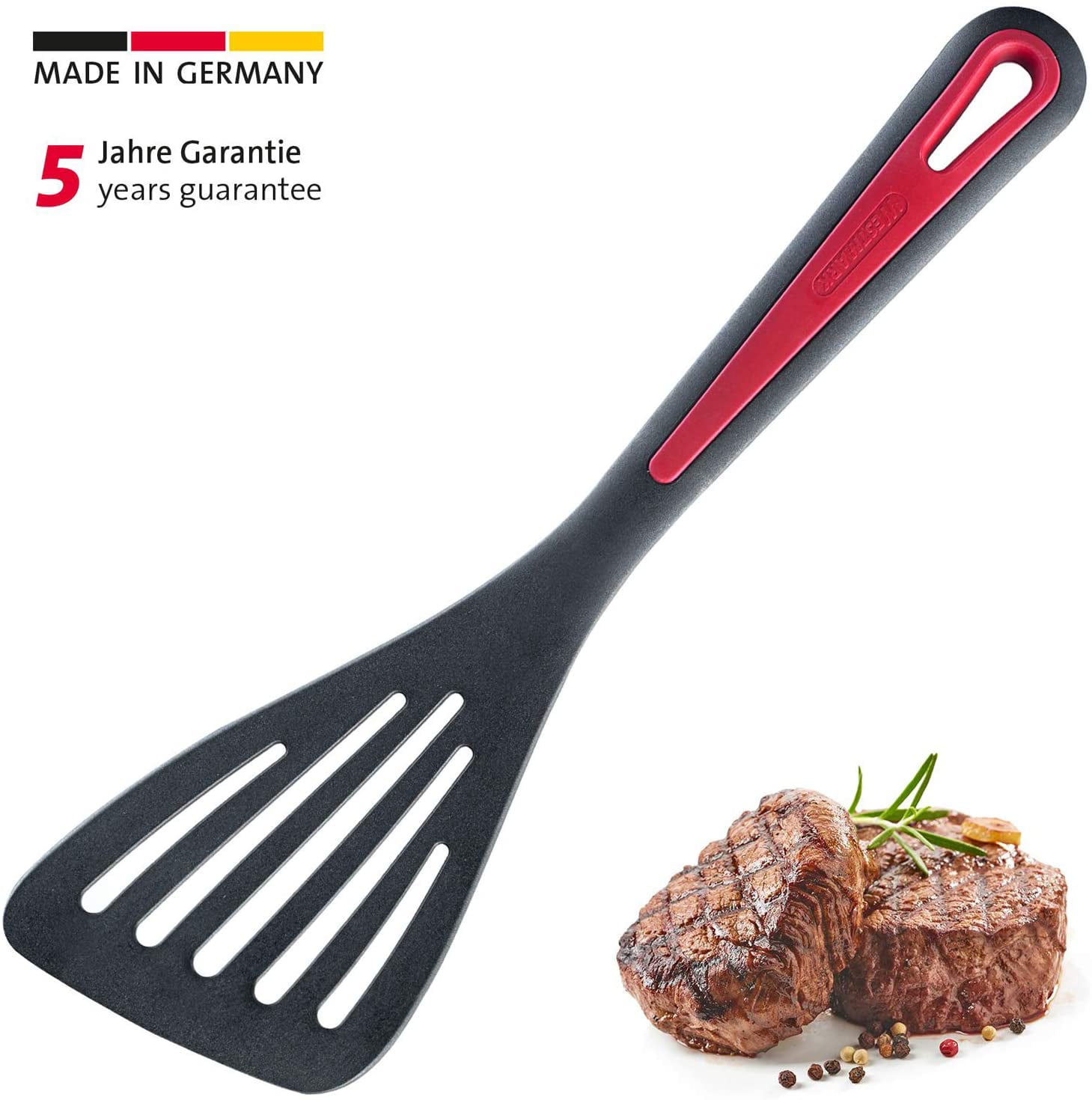 11.8-inch Red/Black Westmark Germany Non-Stick Thermoplastic Spatula 