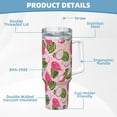 thumbnail image 5 of Pofeuu Dragon Fruits Print 40oz Ice Bully With Handle And Straw Stainless Steel Vacuum Insulated Cup And 2 In 1 Straw Lid, 5 of 8