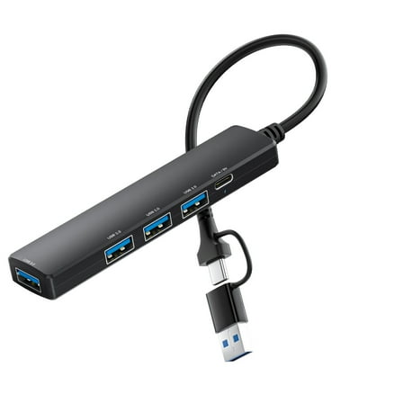 USB C USB 5 Port Adapter for 5 in 1 USB C/USB Dongle 3xUSB2.0 1xUSB3.0 1xType C Adapter for Laptops Keyboards