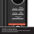 thumbnail image 4 of Magic Chef 0.7 Cubic Feet 700 Watt Classic Retro Countertop Microwave, Black, 4 of 11
