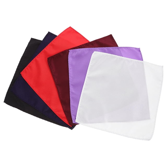 ELAYARD 6Ud Pañuelos Para Traje De Material Suave Colores Surtidos Look Clásico Formal