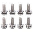 thumbnail image 1 of Tornillos con Arandelas de Acero Inoxidable 100 Piezas Tornillo de Acero Inoxidable Tuerca de Bloqueo Arandela Plana Cruz Empotrada Tornillo de Máquina Combinado Perno M4 05 ANGGREK Otros, 1 of 8