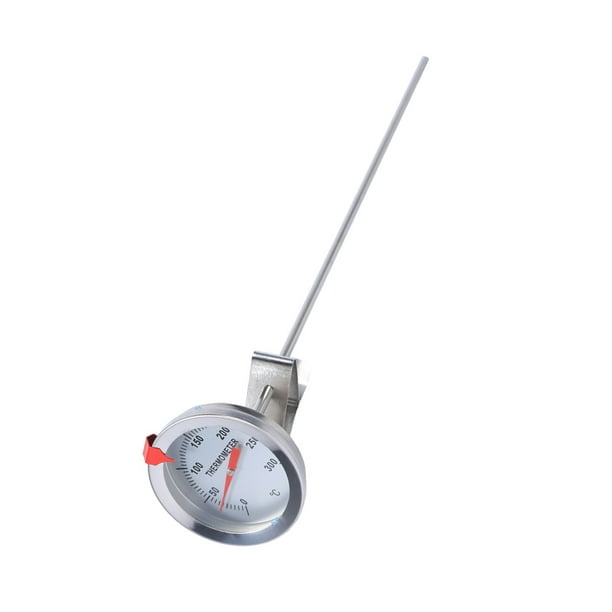 Termómetro de Sonda ANGGREK Acero Inoxidable 12 Pulgadas Clip para Alimentos Carne