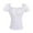 White, variant on TOOYOU Women Top Vintage Shirt With One Shoulder Short Sleeve Top