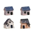 thumbnail image 1 of OFFIGAM 4PCS Terrarium Figurines Thatched Huts Resin Assorted Color for Garden Accessories, 1 of 8