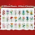 thumbnail image 3 of Flower Bouquet Advent Calendar 2025, Flower Advent Calendar 2025, 24 Days Christmas Ornament Decor Sets, 3 of 10
