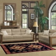 thumbnail image 2 of Diamond Geometric Floral Bohemian Rustic Power-Loomed Indoor Area Rug, Black, 5' x 8', 2 of 4