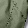 thumbnail image 6 of FRSASU Men's Winter Jacket Lapel Jackets with Zipper Pocket Fleece Lined Thick Warm Work Coats with Detachable Hooded Khaki, 6 of 9