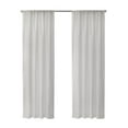 thumbnail image 5 of Plow & Hearth 84" L ThermaSheer Insulating Rod-Pocket Semi-Sheer Curtain, in White, 5 of 6