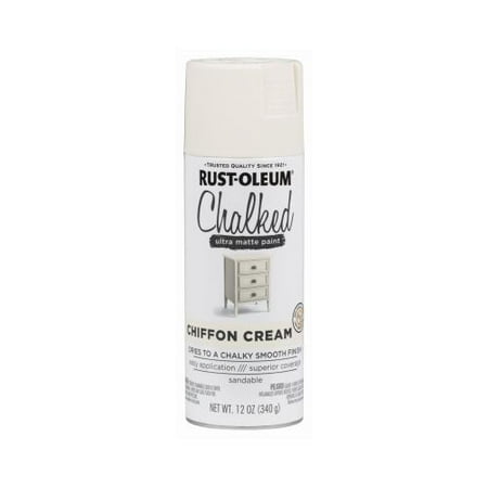 (3 Pack) Rust-Oleum CHALKED Ultra Matte Paint, Chiffon (Best Top Coat For Chalk Paint)