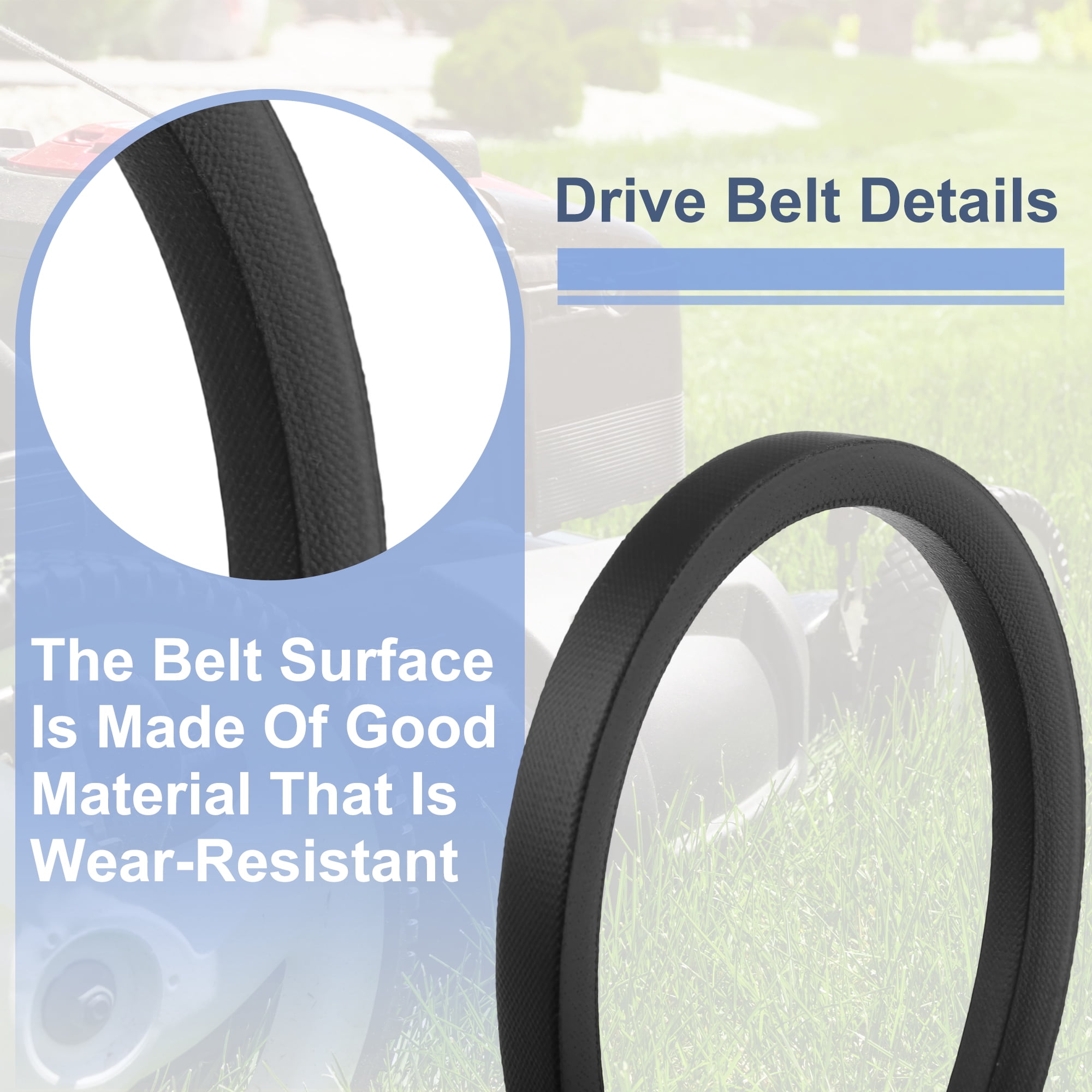 Unique Bargains GX26422 Lawn Mower Deck Belt for John Deere 48" and 54" Decks