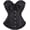 Black, variant on Corset Tops for Women Bustiers Basques and Overbust uk Lace up Princess Plus Size Blue 6XL
