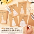 thumbnail image 5 of Threns 30 Sets Guess The Dress Bridal Shower Games for Guests Include Wedding Shower Games Cards and Water Soluble Pencils Fun Wedding Decorations Party Ideas Supplies, 5 of 11