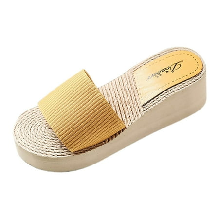 

KI-8jcuD Womens Flip Flops Size 9 Women Wedge Slippers Casual Flat Beach Pu Sandals Pure Color Casual Ladies Breathable Wedge Sandals Womens Heel Sandals Women Size 12 Sandals Rubber Sandals Women 3