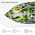 thumbnail image 5 of KLL Football Doodle Decorative Throw Pillow Covers Velvet Soft for Couch Sofa Bedroom Living Room Outdoor - 20"x20", 5 of 8