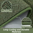 thumbnail image 5 of JAATOP Indoor Doormat 24"x 36", Dirt Trapping and Moisture Absorbent Entryway Rug with Non-Slip TPR Backing, Machine Washable, Green, 5 of 8