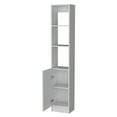 thumbnail image 4 of Cabinet, Freestanding Storage Cabinet with 3 Shelves and 1 Door for Bathroom, Kitchen, Living Room, White, 4 of 5